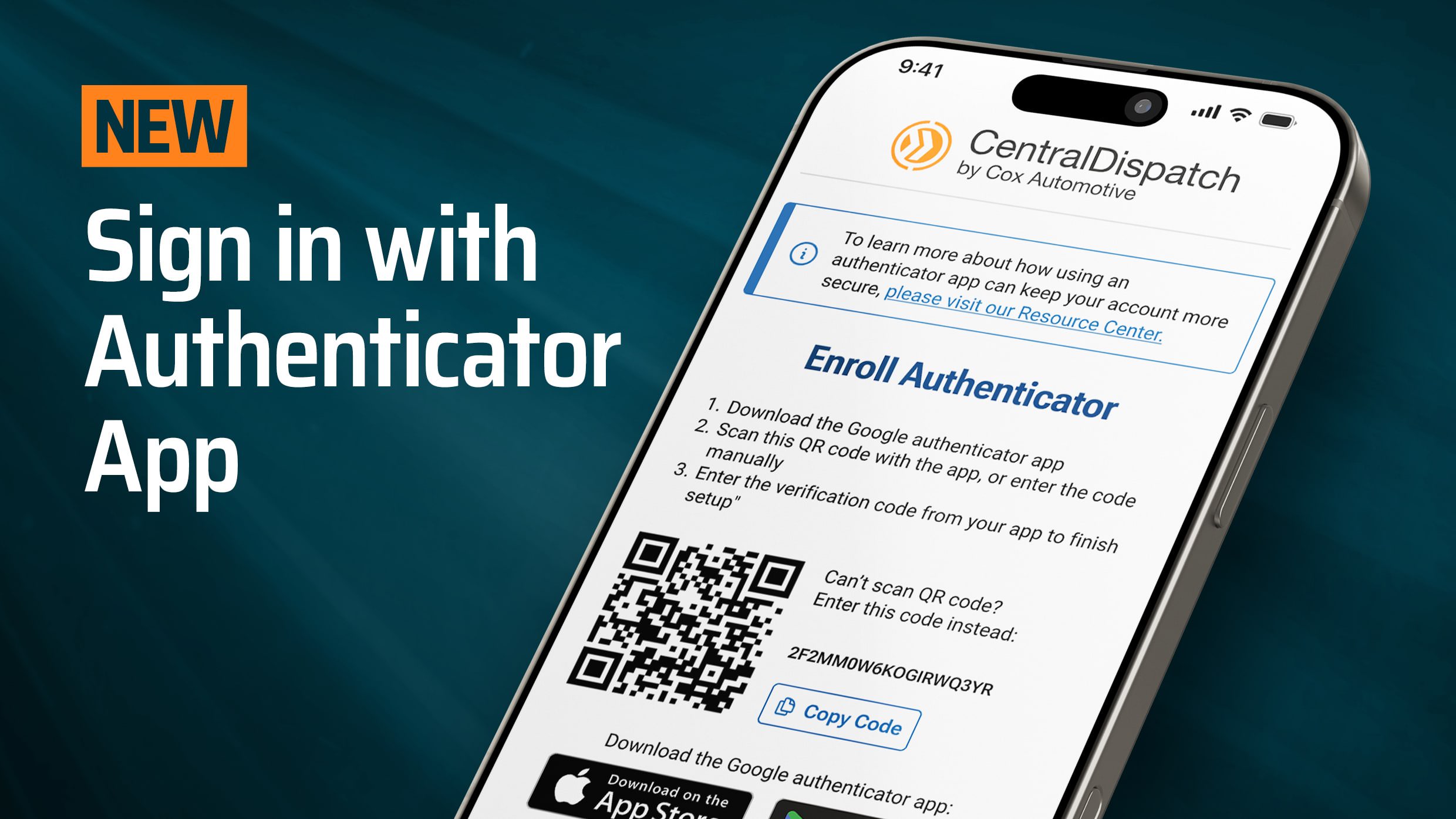 NEW: Sign in to Central Dispatch with the authenticator app! - Central ...